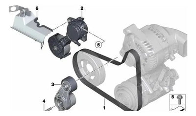 Banda Accesorios Alternador Bmw 118i 120i Del 2004 Al 2012