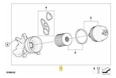 Base Filtro Aceite Motor Mini Cooper R56 R57