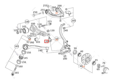 Rotula Brazo Inferior Audi A4 A5 A5 Q5