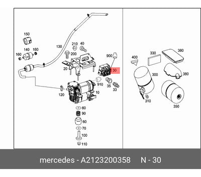 Bloque Valvulas  Aire Suspension Mercedes Ml350 Gle350 Gl450