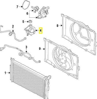 Deposito Anticongelante Cooper S 2007 - 2008 1.6l Mfi