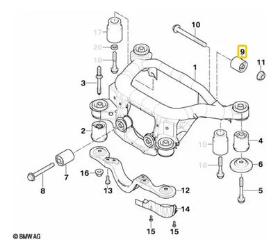 Buje Diferencial Bmw 320i 323i 325i 328i 330i E46 X3 Z4