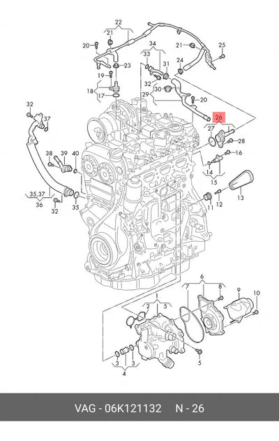 Brida Toma Agua Pipeta Tiguan Golf Beetle Audi A4 2.0t