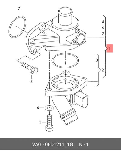 Termostato Toma Agua Audi A4 Quattro 2.0tfsi 16v 2005 A 2009