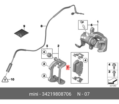 Balatas Traseras Mini Cooper Countryman 10-16 Paceman 12-16