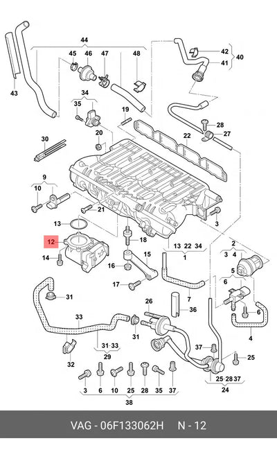 Cuerpo Aceleracion Audi Seat Vw 1.8 2.0 Tsi Tfsi A3