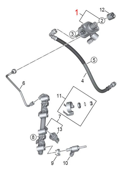 Bomba Gasolina Mecanica De Alta Presion Bmw 118i 1.6 2015