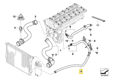 Manguera Inferior Deposito Bmw 320 323 325 328 330 E46 99a05