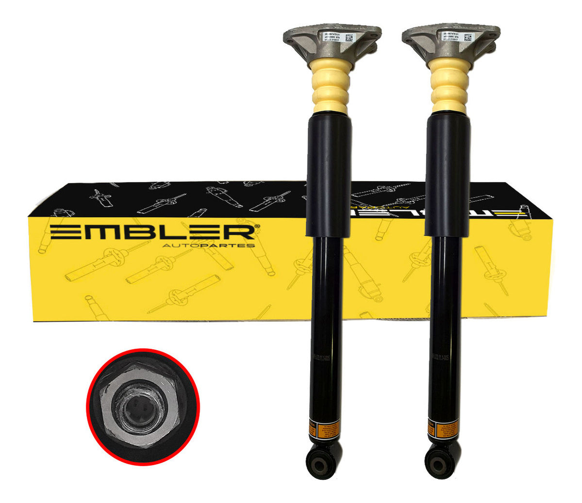 amortiguador de suspension marca Embler
