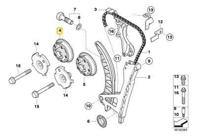 Engrane Arbol Levas Escape Bmw 120i 2001-2011 2.0 N46