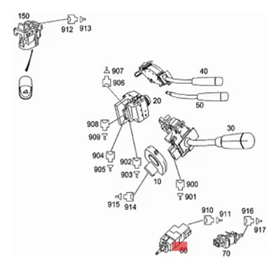 Interruptor Luces Freno Mercedes A160 2000-2005 A190 01-05