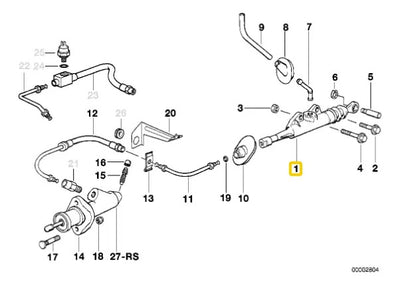 Bomba Clutch Cilindro Maestro Bmw E36 Z3 1995 Al 2000