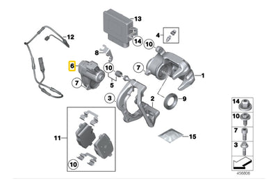 Actuador Freno Estacionamiento Bmw F25 F26 X3 11-17 X4 15-18