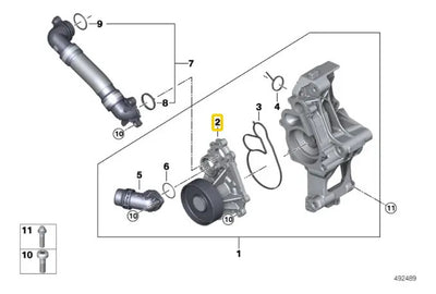 Bomba Agua Enfriamiento Bmw X3 X4 X5 X6 X7 Z4 2020 A 2024