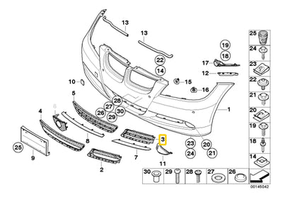 Parrillas En Facia Bmw 325i 330i 335i M3 2006 A 2012