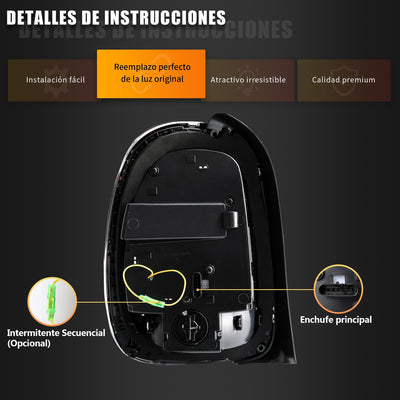 Par Calaveras Para Mini Cooper F55 F56 F57 2014-2022