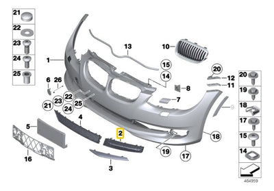 2 Rejillas Luz Antiniebla Bmw E90 325i 330i 335i 2008-2012