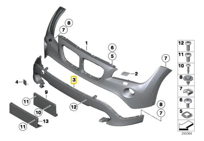 Soporte Parachoques Delantero Bmw E84 X1 2010-2016