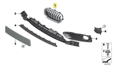 Parrillas Delanteras Bmw F20 118i 120 125 2013 A 2019