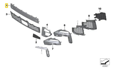 Aleron Spoiler Defensa Delantero Bmw X5 2019 Al 2024