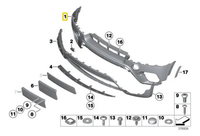 Defensa Delantera Bmw E70 X5 2011 2012 2013