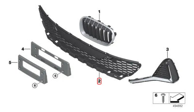 Rejilla Defensa Delantera Bmw F52 118i 120i 128i 135i 20-24