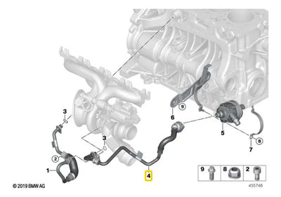 Manguera Retorno Turbo Bmw 220 230 320 330 430 X3 X4 15-19