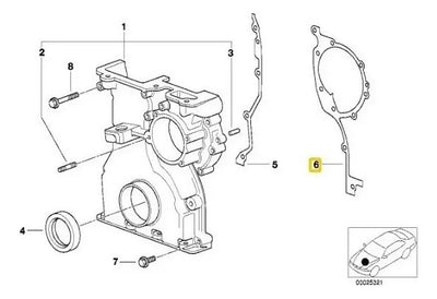 Junta Metalica Tapa Distribucion Bmw 728i 328i 320 330 323