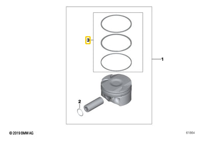 Anillos Piston Bmw 320i 2000 20001 2002 2003 2004 2005