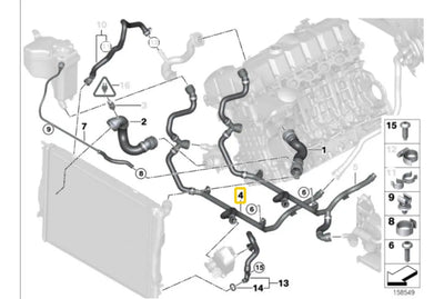 Mangera De Radiador Bmw 325i 2006-2012 17127548224