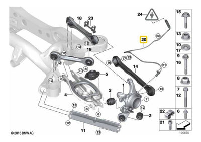 Sensor De Frenos Abs Trasero Bmw 125i 335i 2008-2012