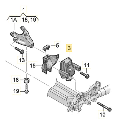 Soporte De Motor Con Sensor Audi A4 A5 Q5 8r0199381e