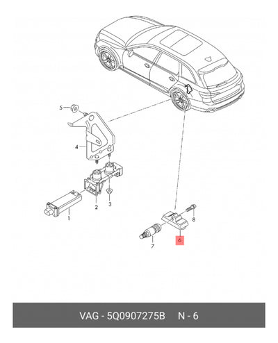 Sensor Presión Neumáticos Jetta Tiguan Amarok Audi Q2