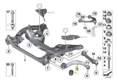 Brazo Curvo Delantero Bmw 520i 528i 530i 535i 550i M5