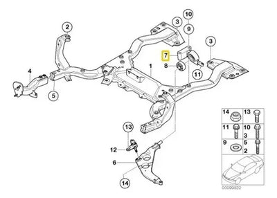 Buje Base Horquilla Infer Mini R50 R52 R53 2002 A 2005