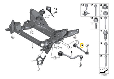 Brazo Recto Suspension Delantera Der G02 X4 Ix3 2018 2020