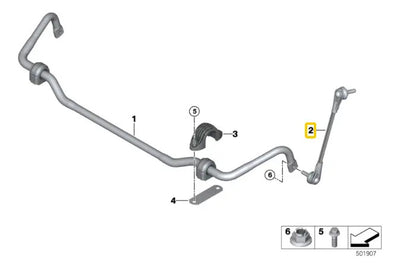 Tornillo Estabilizadora Delantero Bmw 330 2018 Al 2019