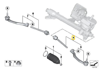 Bieleta Direccion Con Terminal Mini Cooper Clubman R56 R57