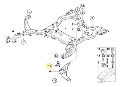 Rotula Suspension Delant Inferior Mini Cooper R50 R52 02-06