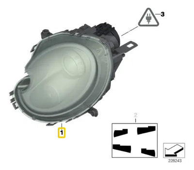 Faro Mini Cooper S R56 R58 Copiloto 2008 Al 2013