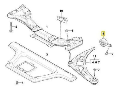 Buje Brazo Delantero Inferio Bmw 325i 328i 330i 320 323 Z4