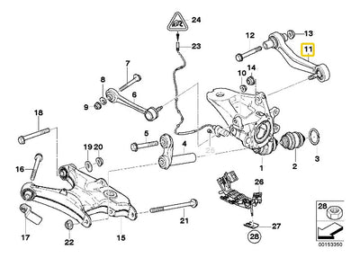 Brazo Curvo Suspension Trasero Bmw X5 2001 Al 2006