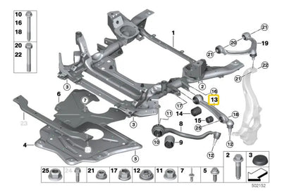 Brazo Recto Delantero Bmw X5 X6 2014 -  2019
