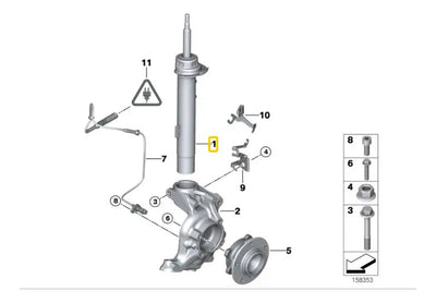 Amortiguador De Suspension Delantero Bmw 330i 2006