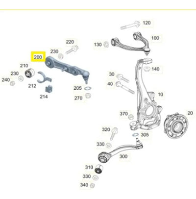 Brazo Superior Delantera Mercedes C180 E200 C200 E250 C250