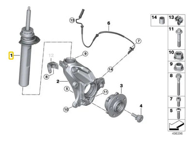Amortiguador Suspension Delantero Bmw X1 2016 Al 2019