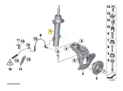Amortiguador Suspension Delantera Mini Cooper S 2007 A 2014