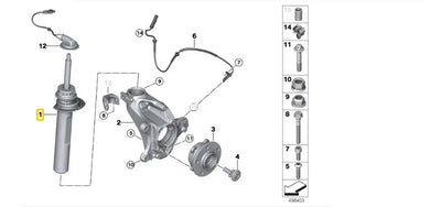 Amortiguador Suspension Delantera Bmw X1 F48 2016 A 2019