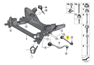 Brazo Recto Suspension Delantera Iz G08 X4 X3 2018 2020