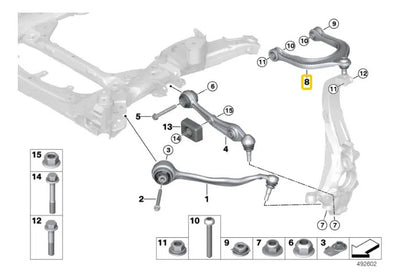 Brazo Control Suspension Delantera Bmw G05 X5 2017 Al 2019